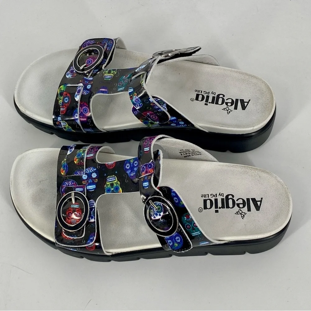 Alegria‎ Sugar Skull Vita Leather Sandal